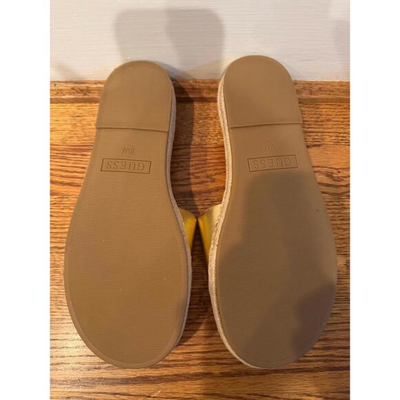 NWOB GUESS Women's Gold Metallic Logo Slides (Size 8.5) - Picture 2 of 2